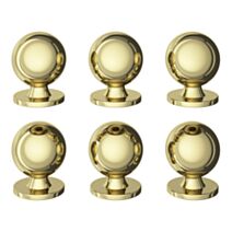 6 boutons de meuble arrondi Tudy bleu Ø2.5cmxl.2.5cmxH.2.5cmxP.3.1cm - GOODHOME