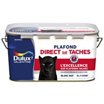Peinture intérieure Plafond Direct sur Taches Blanc Mat 2,5L - DULUX VALENTINE