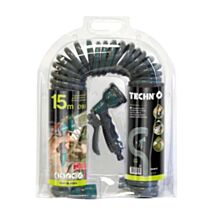 Tuyau d'arrosage spécial Balcon Ø9mmx15m gris/vert - TECHNO