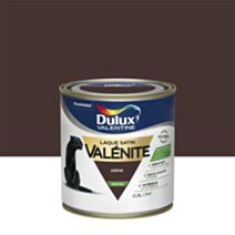 Peinture Laque Boiseries et Ferronnerie Valénite Ebène Satin 0,5L - DULUX VALENTINE