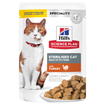 Aliment pour chats Sterilised dinde 85g - SCIENCE PLAN