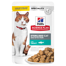 Aliment chat Sterilised Truite 85g - SCIENCE PLAN