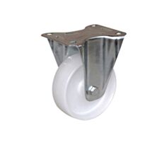 Roulette de collectivité à platine fixe polychoc blanc Ø50mm charge supportée 50 kg - CIME