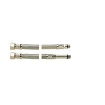  flexible inox de raccordement direct sur robinetterie sanitaire diamètre intérieur 9mm M10/100 F12/17 500mm - DIPRA