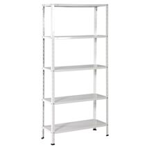 Etagère métallique - blanc - 6 tablettes