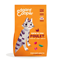 Croquettes au poulet pour chats adultes 2kg - EDGARD COOPER