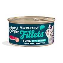 Filets de Thon avec Crevettes pour Chats 70g - EDGARD COOPER