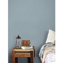 Papier peint vinyle sur intissé Uni Panama Bleu 0,53x10,05m
