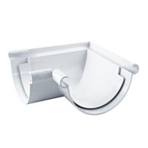 Angle universel gouttière ronde 90° dév.250mm blanc