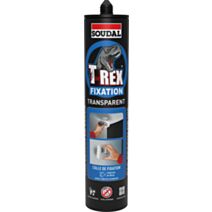 Colle fixation T-rex fixation - bleu - transparent 310g