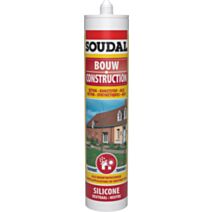 Silicone construction transparent 290ml - SOUDAL