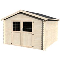 Abri de jardin en bois Flovene 10,62m² - DECOR ET JARDIN