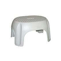 Marchepied One Step plastique gris clair - ALLIBERT
