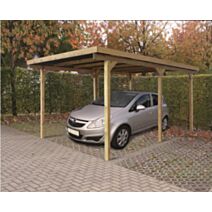 Carport en bois 3x5m avec poteaux 9cm autoclave - SOLID