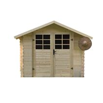 Abri de jardin bois madriers 28mm 7,53 m2 - SOLID