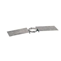 Support au toit galva pour double paroi Ø180-230mm - TEN