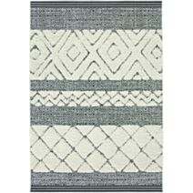 Tapis intérieur/extérieur Reliefs 160 x 230 cm crème/noir - BALTA