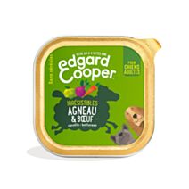 Barquette chien Agneau&Boeuf 300g - EDGARD COOPER