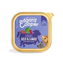 Barquette chien Boeuf&Canard 150g - EDGARD COOPER