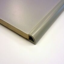 Quart de rond ouvert PVC gris clair H.6mm 2,5m - DINAC