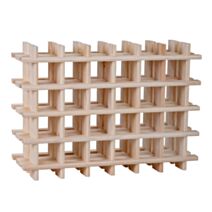 Casier 24 bouteilles Pin massif Brut L75,9xH,54,4x22cm - LUSIMAT