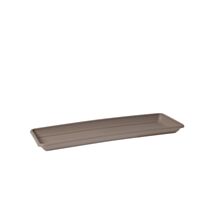 SOUCOUPE RECTANG. VENEZIA 40CM TAUPE