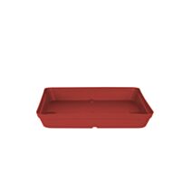 SOUCOUPE CARREE CAPRI 40CM ROUGE FONCE