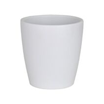 Cache-pot thalia orchidée 14cm blanc neige