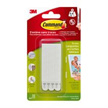 8 languettes cadre fin blanc - 3M COMMAND