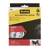 Rouleau agrippant adhésif intérieur noir 4,5 m x 19 mm - SCOTCH