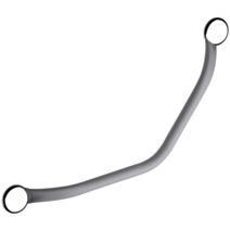 Barre d'Appui Toucher Soft Coudée 135° ∅25mm Inox Gris - GODONNIER
