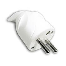 Fiche 1 prise mâle 16A Coudée Blanc - ZENITECH