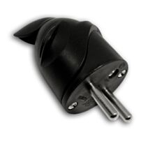 Fiche 1 prise mâle 16A Noir - ZENITECH