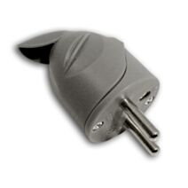 Fiche 1 prise mâle 16A Coudée Gris - ZENITECH
