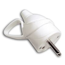 Fiche 1 prise mâle 16A Anneau Blanc - ZENITECH