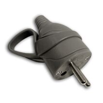 Fiche 1 prise mâle 16A Anneau Gris - ZENITECH
