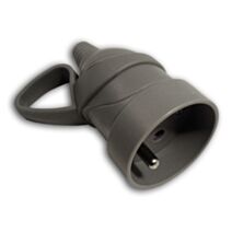 Fiche 1 prise Femelle 16A Anneau Gris - ZENITECH