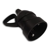 Fiche 1 prise Femelle 16A Anneau Noir - ZENITECH