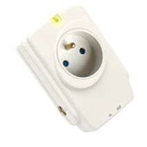Boitier 1Prise 16A 2 Prises+T + Parafoudre Tv/Tel/Sat - ZENITECH