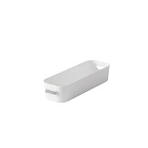 Boîte de rangement Compact Slim blanc plastique - SMARTSTORE