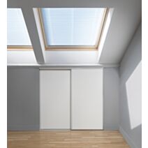 Pack portes de placard sous-comble 2 vantaux - 120 x 120 cm blanc - OPTISSIMES