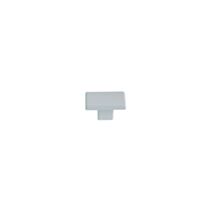 Bouton meuble Contemporain Zamak Blanc Brillant 30x20x16mm - B BEAUTY