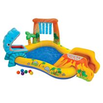 Piscine pour enfants Dinosaure 2,49x1,91x1,09m aire de jeux Jurassic - INTEX