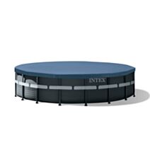 Kit piscine tubulaire Ultra XTR ronde 5,49x1,32 m gris foncé - INTEX