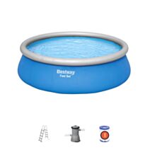 Kit piscine gonflable ronde 4,57x1,22m bleu - BESTWAY