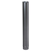 Tuyau évacuation de fumée gris mat aluminie 125 - TEN