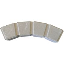 Bordure Courbée Seine Ton Pierre 50x11x7,5cm