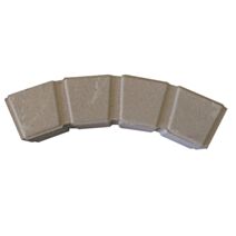 Bordure Courbée Seine Ton Pierre 50x11x7,5cm