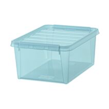 Boîte de rangement SmartStore Colour plastique 14L  aquamarine - SMARTSTORE
