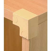 Elements assemblage panneaux et tablettes Rapid Fix L beige (x4)